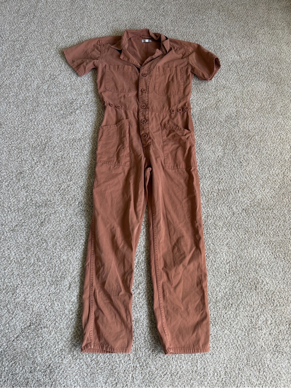 pistola Kids Short-Sleeve One-Piece in Rust